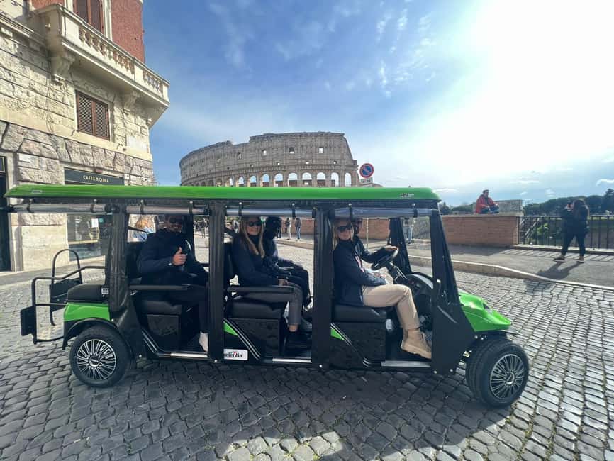 Rome: Golf Cart Tour with Artisanal Gelato Tasting - Guides, Languages, and Group Feel