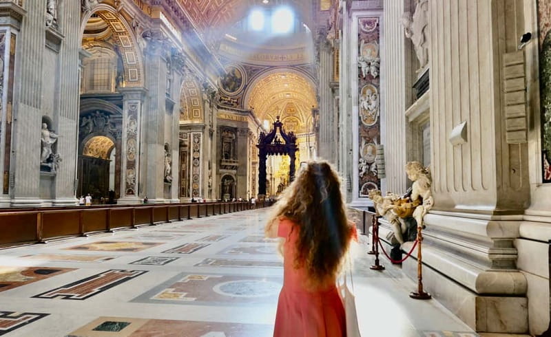 Rome: Guided Tour of St. Peter's Basilica, Grottoes & Square - Clothing, bags, and access