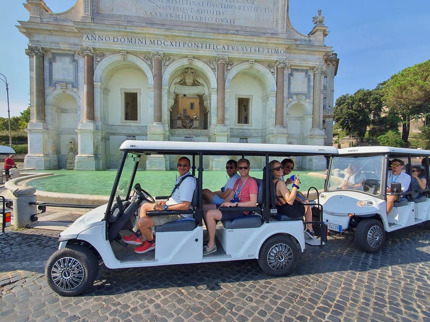Rome: Highlights Golf Cart Tour with Pizza Snack & Gelato - St. Peter’s Square and Castel Sant’Angelo