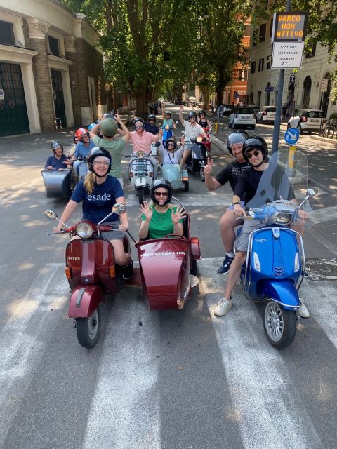 Rome: Highlights Vespa Sidecar Tour with Coffee and Gelato - Baths of Caracalla and the Pyramid of Cestius