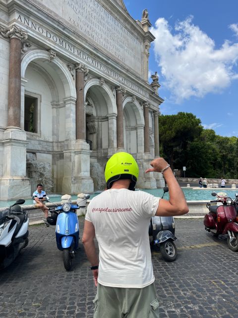 Rome: Highlights Vespa Sidecar Tour with Coffee and Gelato - Janiculum Hill and the Fontanone view