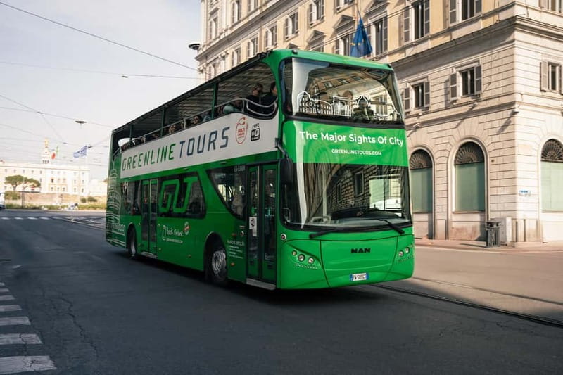 Rome:Hop-On Hop-Off Panoramic Open Bus Ticket 3 Circuits x 1 - Villa Borghese and the Barberini Area