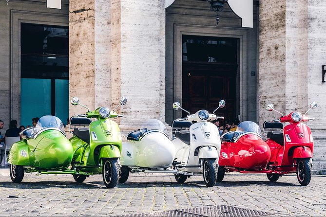Rome Morning Vespa Sidecar Tour in Rome with Cappuccino - Starting at Piazza della Repubblica at 9 a.m.