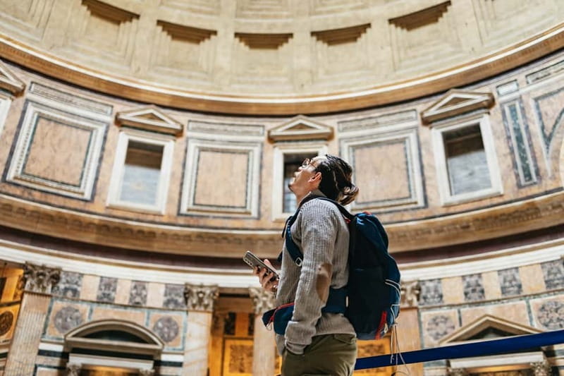 Rome: Pantheon Fast-Track Ticket and Official Audio Guide - Collecting the ticket at Via dei Bergamaschi 49