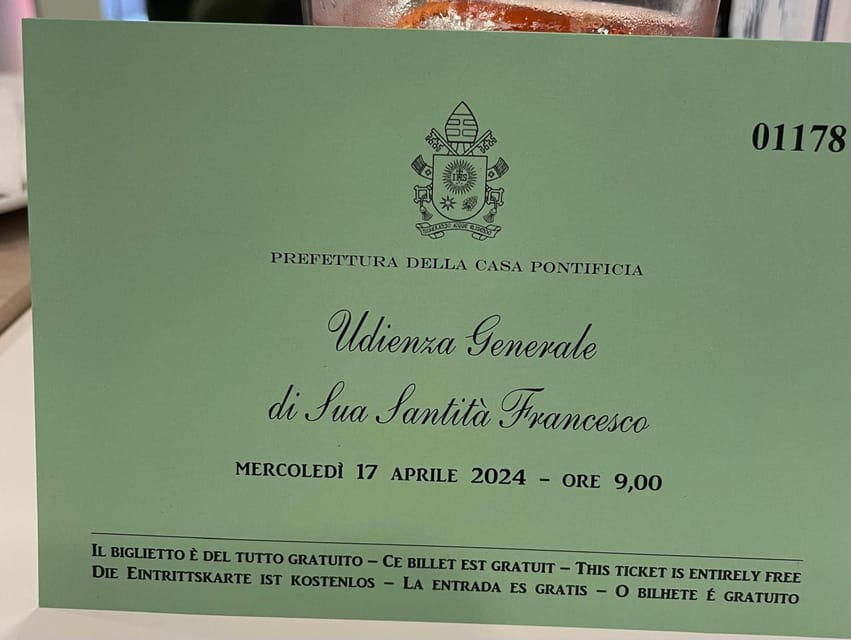 Rome: Papal Audience Tour With Reserved Access - The Papal Audience itself