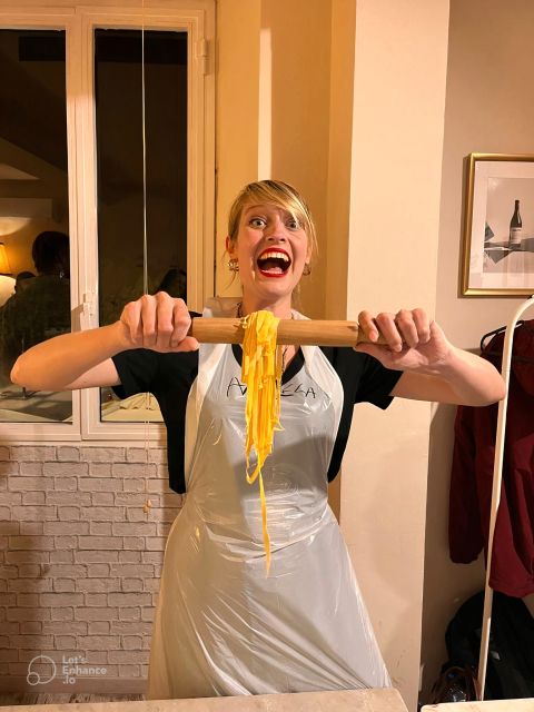 Rome: Pasta Making Class with Wine, Limoncello, and Dessert - Kneading dough, the part you cannot fake