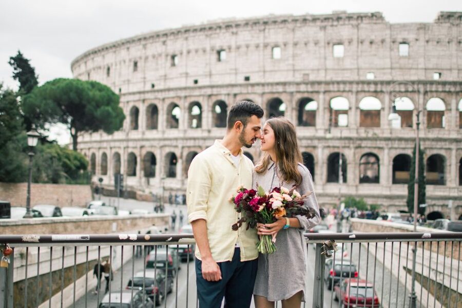 Rome: Personalized Photoshoot outside the Colosseum - Monte Oppio gardens: a calmer first setting