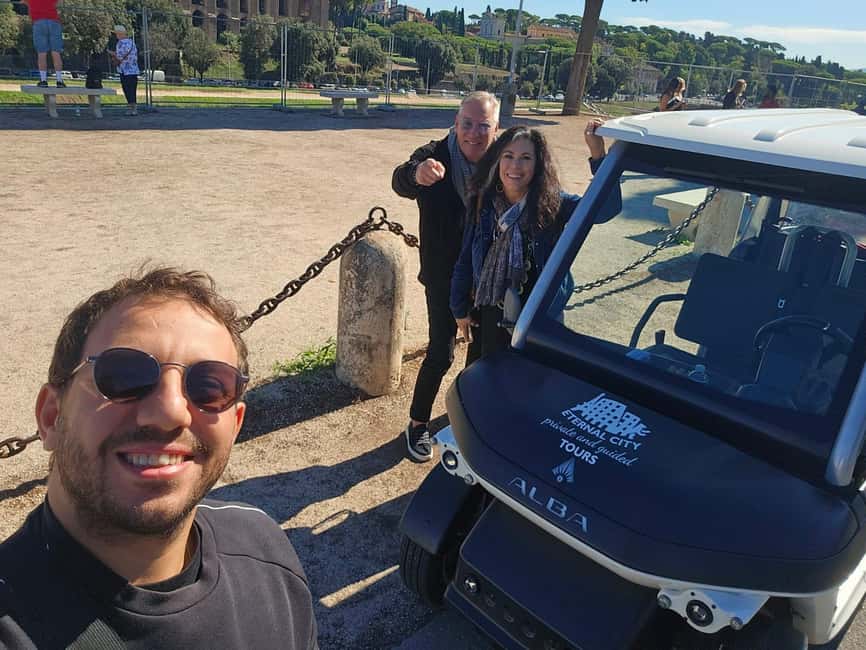 Rome: Private Golf Cart Tour with Artisanal Gelato - Why a golf cart works well in Rome