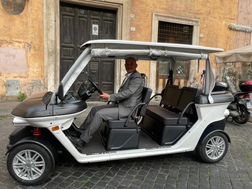 Rome: Private Golf Cart Tour with Artisanal Gelato - Trastevere and the gelato break