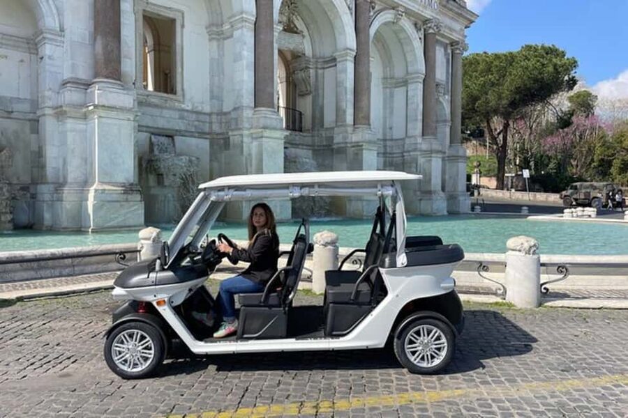 Rome: Private Golf Cart Tour with Artisanal Gelato Tasting - Circus Maximus and the Colosseum