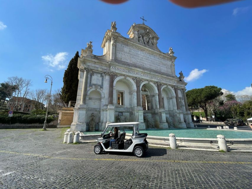 Rome: Private Golf Cart Tour with Artisanal Gelato Tasting - Aventine Hill, Orange Garden, and the keyhole
