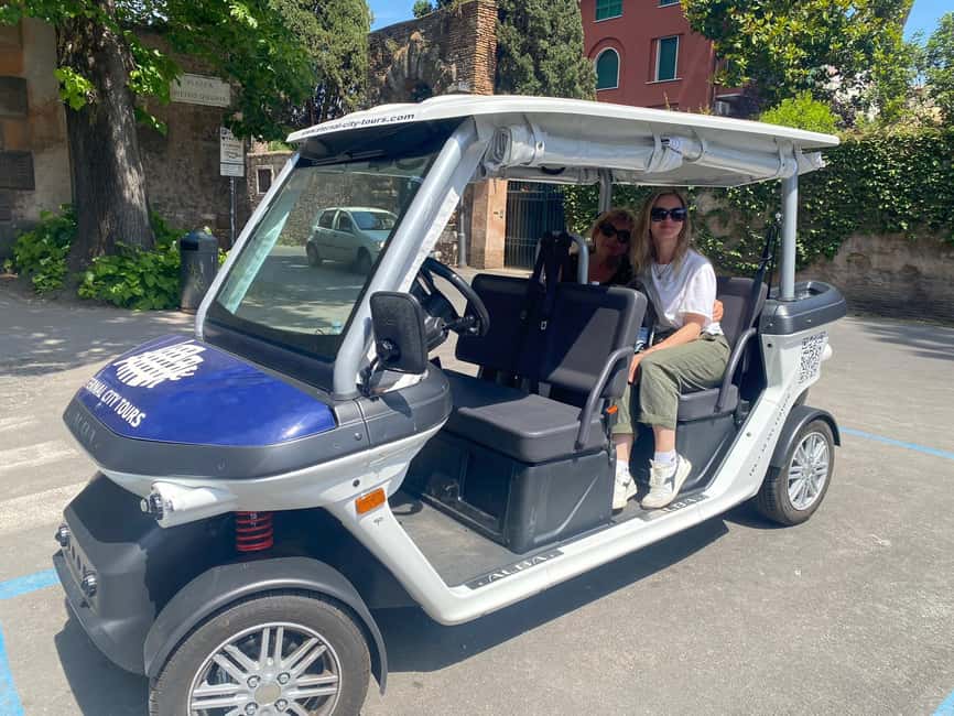 Rome: Private Golf Cart Tour with Artisanal Gelato Tasting - Trastevere and the final gelato