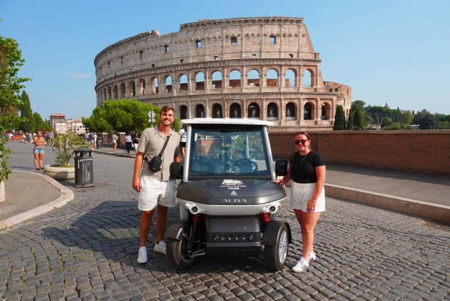 Rome: Private Golf Cart Tour with Artisanal Gelato Tasting - Starting at your hotel or Largo d’Argentino