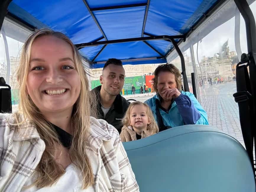 Rome: Private Guided Golf Cart Tour with Gelato or Wine - Gelato made with old recipes
