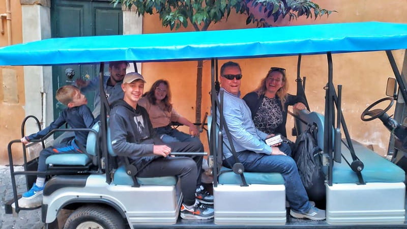 Rome: Private Guided Golf Cart Tour with Gelato or Wine - Starting at Piazza della Repubblica