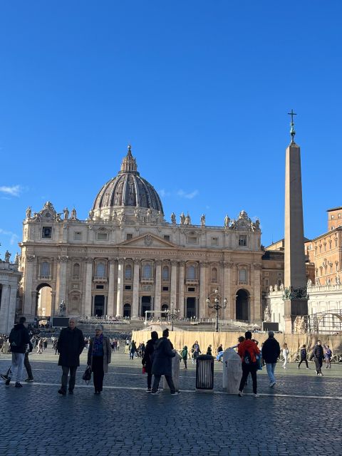 Rome: St. Peter's Basilica and Papal Grottoes Guided Tour - The security queue is part of the experience