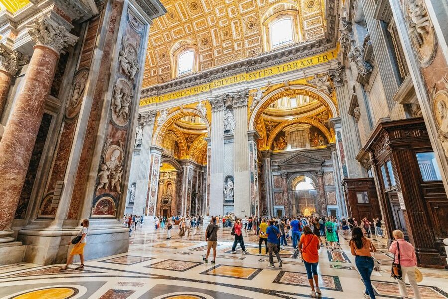 Rome: St. Peter's Basilica, Square and Grottoes Guided Tour - St. Peter’s Square and Bernini’s colonnade