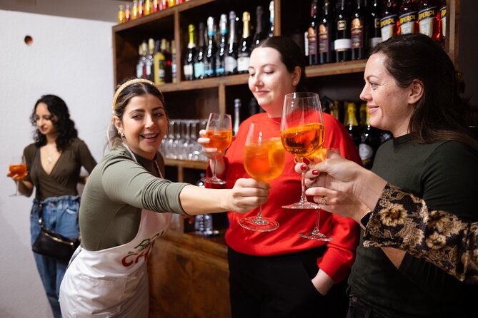 Rome Tipsy Cooking Class: Make Pasta and Mix 3 Spritz Cocktails - First Pour: Making an Aperol Spritz