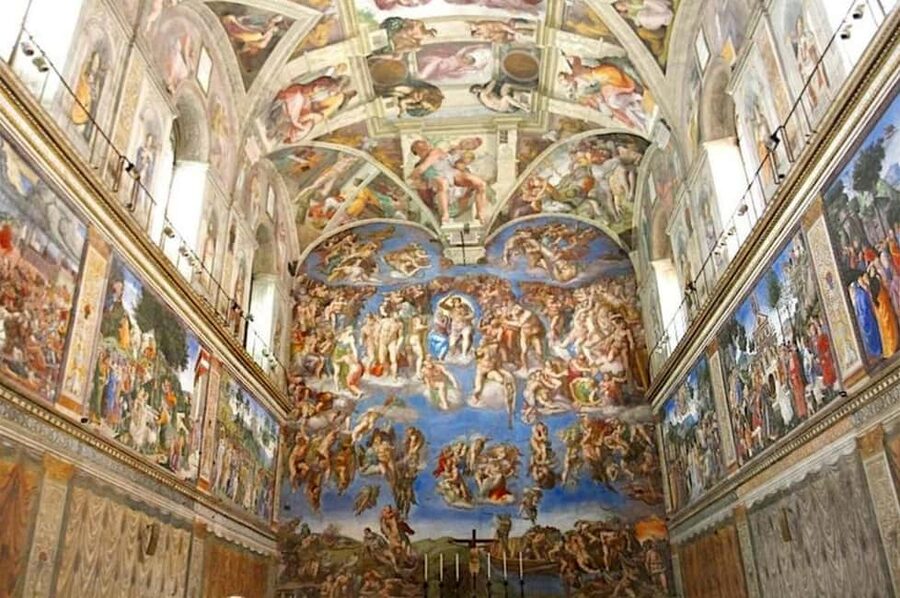 Rome: Vatican Evening Tour with Sistine Chapel and Museums - Through the Belvedere Courtyard and classical sculpture