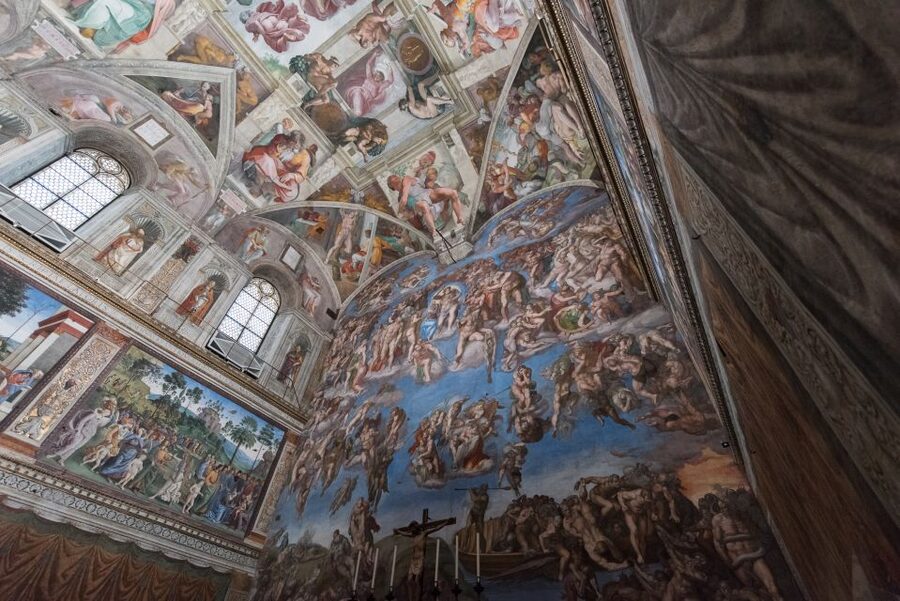Rome: Vatican Museums, Sistine Chapel, and Basilica Tour - The Gallery of Maps and the textile-hanging rooms