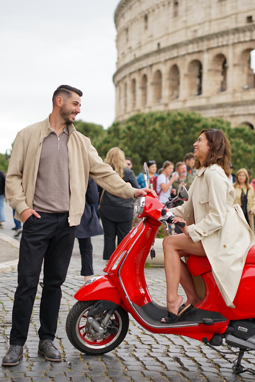 Rome Vespa Tour with Professional Photoshoot - Guides, safety, and the feel of the ride