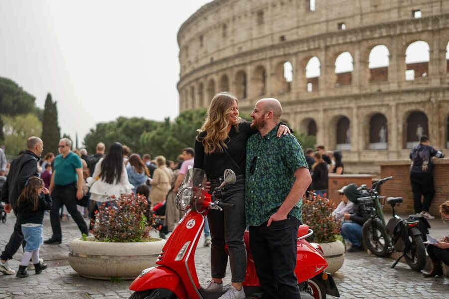 Rome Vespa Tour with Professional Photoshoot - Orange Garden and the view across Rome