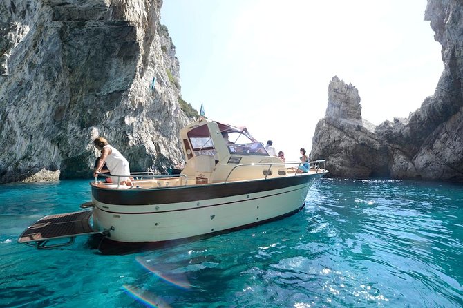 Small Group Capri Island Boat Ride with Swimming and Limoncello - Fifteen minutes inside the Green Grotto