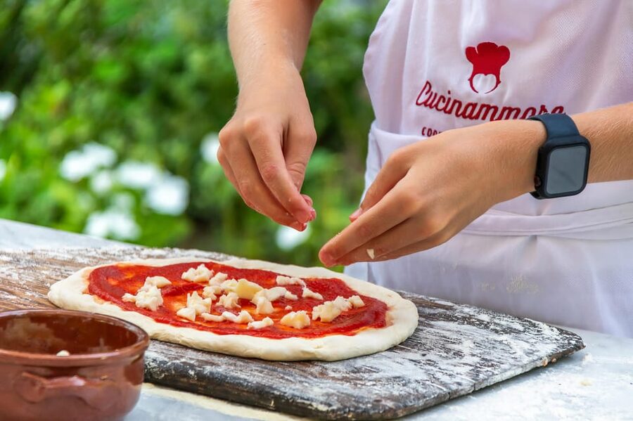 SORRENTO: Pizza School Mastering Neapolitan Delights - Sitting Down With Wine, Focaccia, and Limoncello