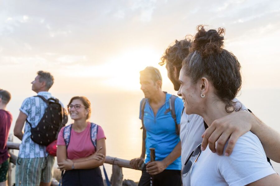 Stromboli: Sunset Trekking at Sciara del Fuoco - The old cemetery and Strombolicchio