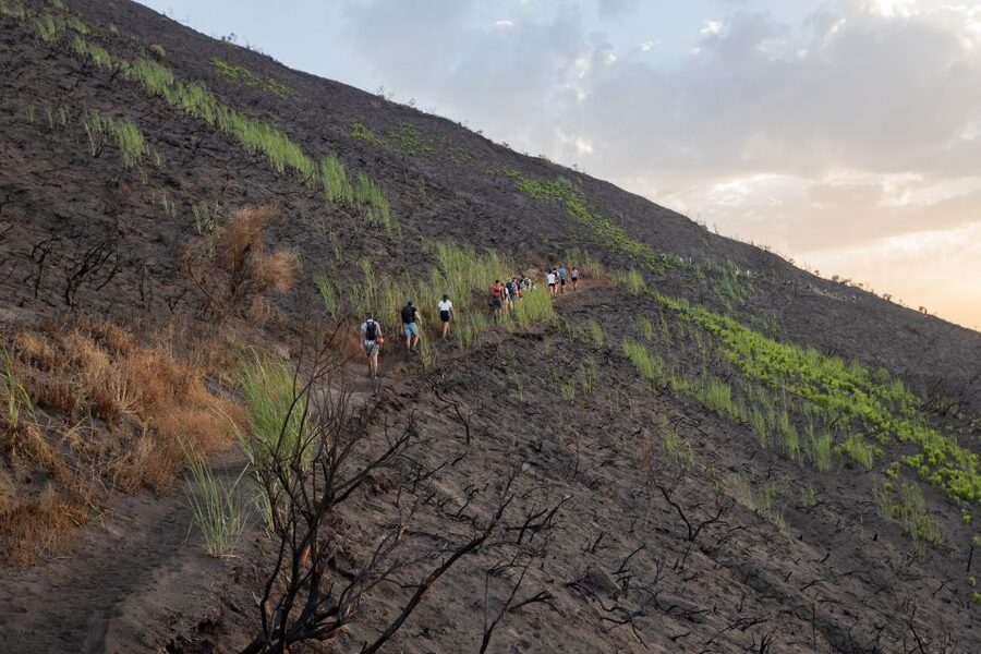 Stromboli: Sunset Trekking at Sciara del Fuoco - Reaching the 400-meter Sciara del Fuoco viewpoint