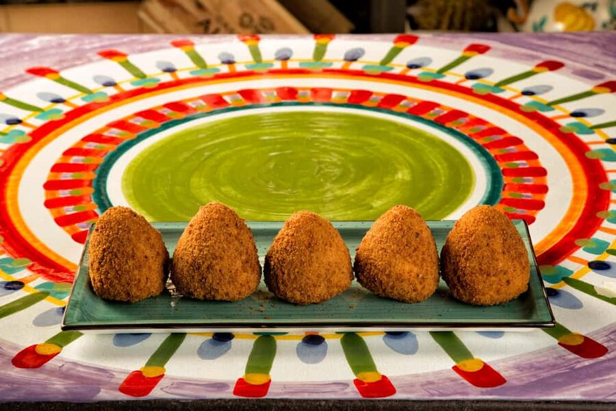 Taormina: Arancino Making Class with Drinks - Shaping the rice and preparing the filling