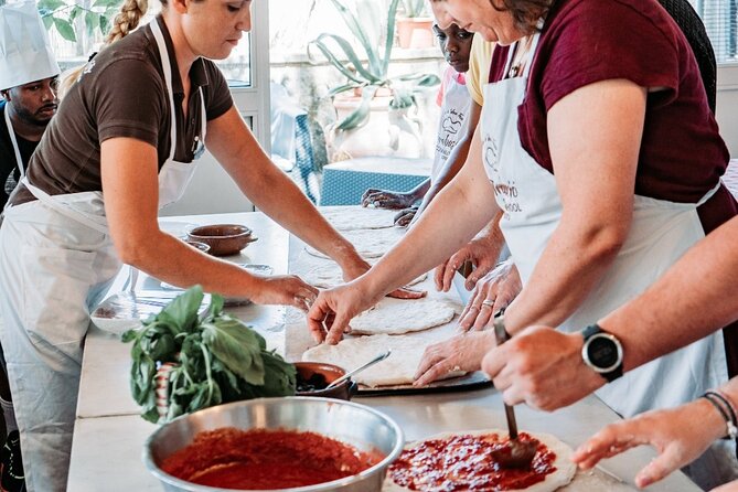 Toss, Bake, Cheers! - Sorrento Pizza Making Class with Wine - Olive oil and mozzarella before the dough