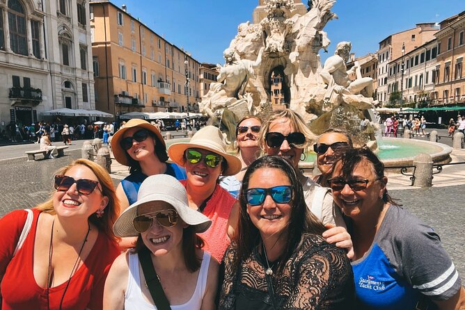 Trevi Fountain, Pantheon, and Campo Dei Fiori Market Food and Wine Tour - Piazza Navona and its Baroque fountains
