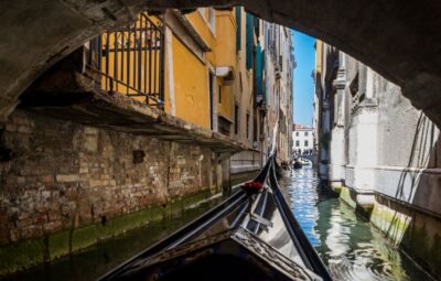 Shared Gondola Ride Across the Grand Canal