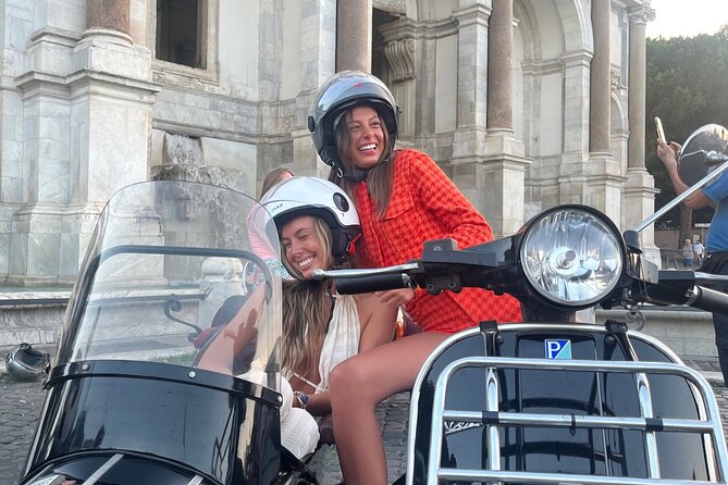Vespa Sidecar Tour By Night with Pickup - Aventine Hill and the Orange Garden View