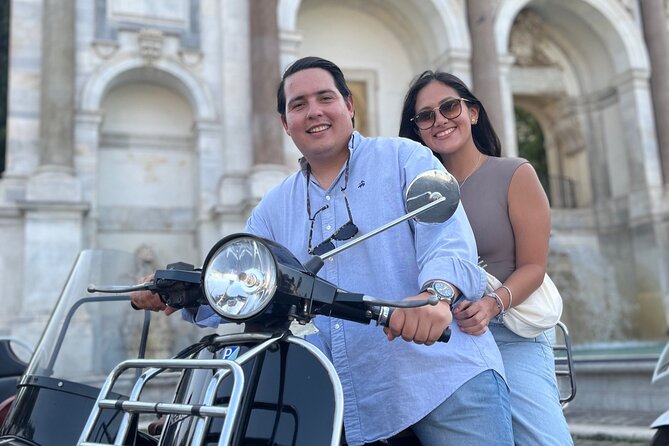 Vespa Sidecar Tour By Night with Pickup - Starting at Piazza Venezia and the Vittoriano